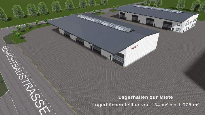 Lagerhallen geplant