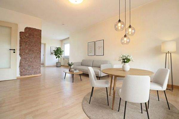 Wohnzimmer KI generiert