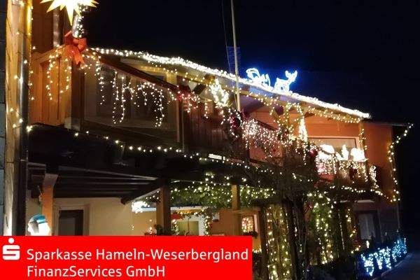 Imposante Weihnachtsbeleuchtung
