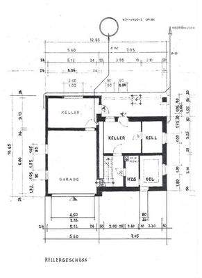 Bauplan Kellergeschoss