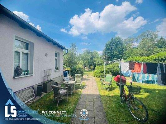 Hinterhof mit Garten