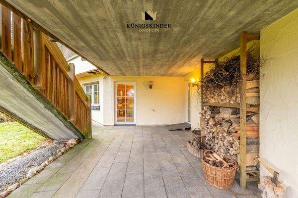 Gartenterrasse zum Arbeitszimmer