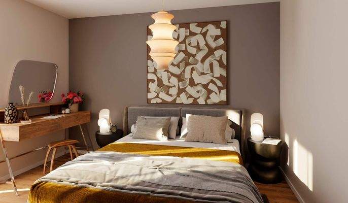 Geräumiges Schlafzimmer