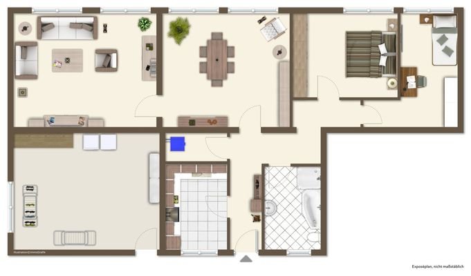 Grundriss EG Wohnung 5