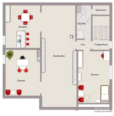 Grundrissplan Dachgeschoss