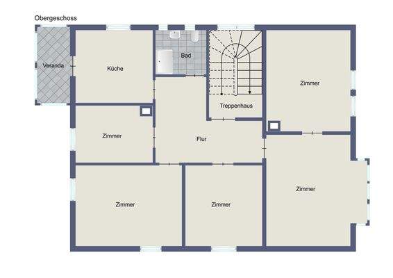 Grundriss-Illustration OG
