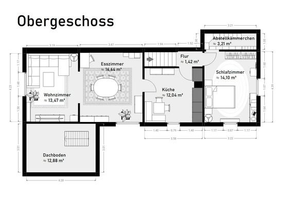 Grundriss Obergeschoss