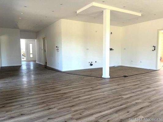 Wohnzimmer ohne Einrichtung