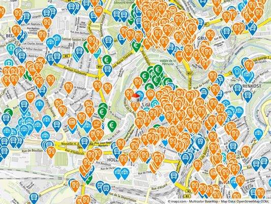 Geolyzer Kartenausschnitt