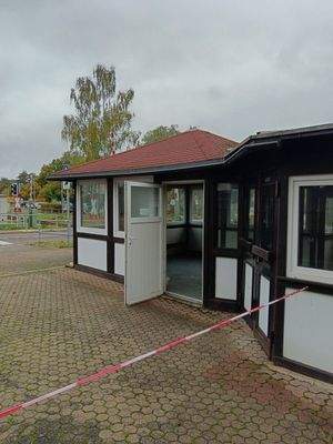 Überdachte Sitzmöglichkeit