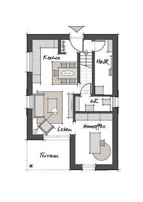 Beispielgrundriss Erdgeschoss