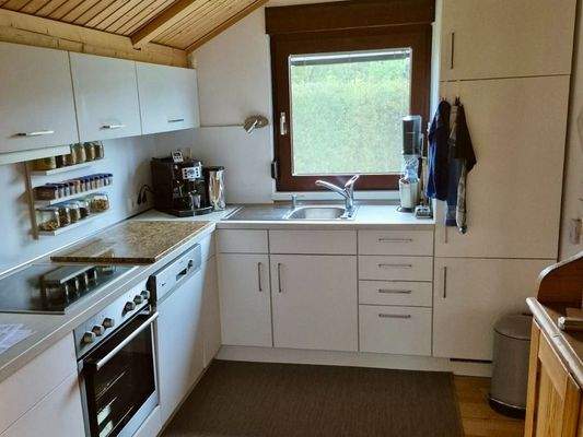 Küche mit Einbauküche