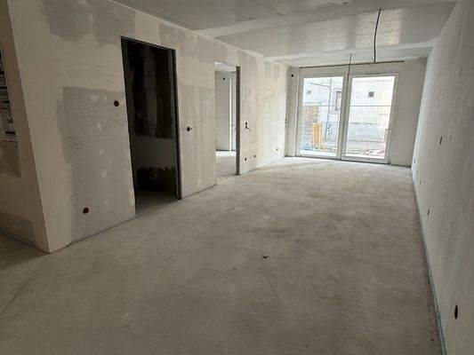 Wohnung 4 Wohnzimmer aktueller Bauszustand