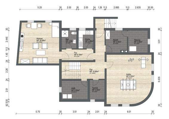 Grundrissplan Kellergeschoss