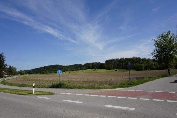 Freier Blick zu den umliegenden Feldern