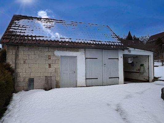 Garagenanbau mit Schuppen