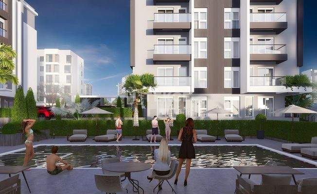 Apartments for Sale in a Complex with Pool in Kepez