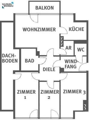 Wohnungsplan DG