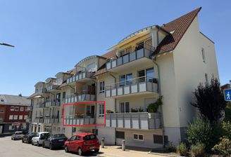 Ansicht Gebäude Balkon