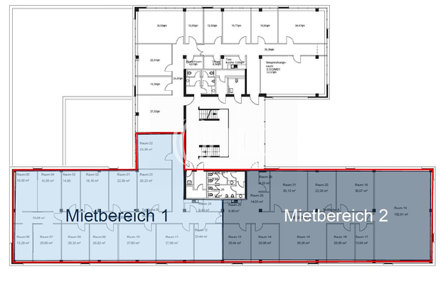 3. OG - MB 1, 2 -  861,69 m²
