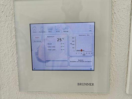 Wohndiele Ofensteuerung