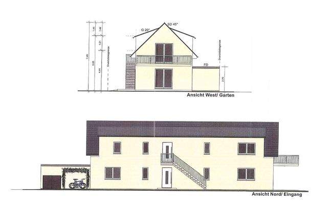 Seitenansicht Nord, West