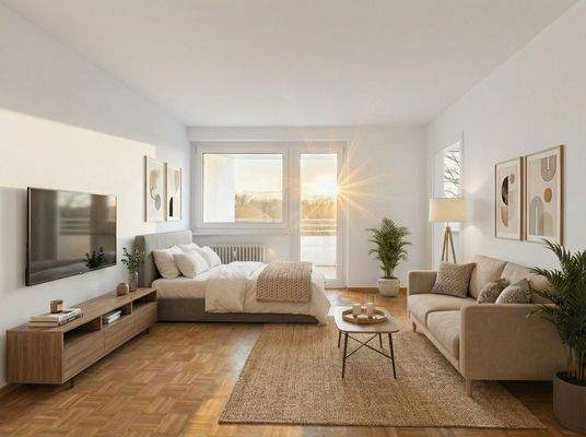 Wohnzimmer (virtuelles Staging)