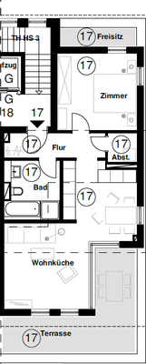 Grundriss WE 17