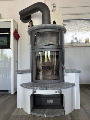 Kaminofen - Ferienwohnung im OG