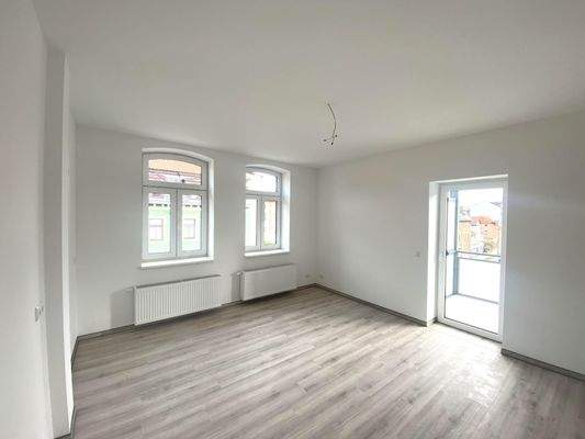 Wohnküche mit Balkon