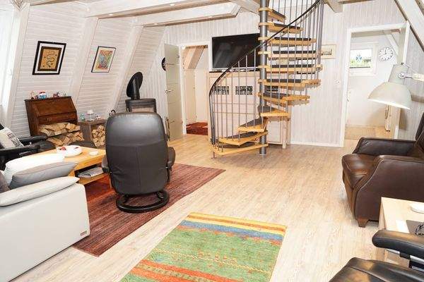 Wendeltreppe zur oberen Etage