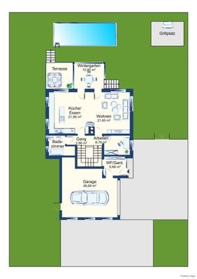 Grundriss EG Vermarktung
