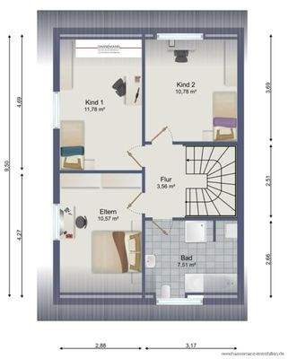 Grundriss I. Obergeschoss
