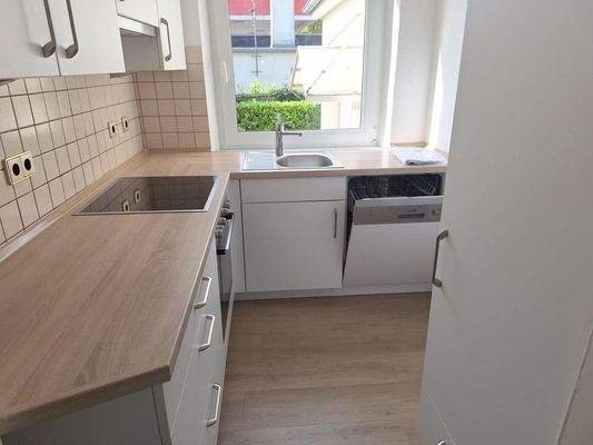 Küche mit Einbauküche