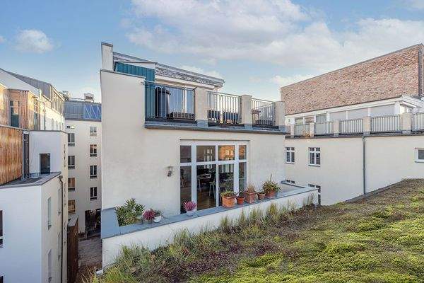 Hausansicht von der Balkonseite