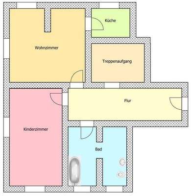 Grundriss DG links Untergeschoss