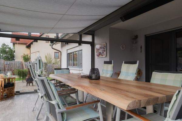 Ansicht vom Wintergarten im EG