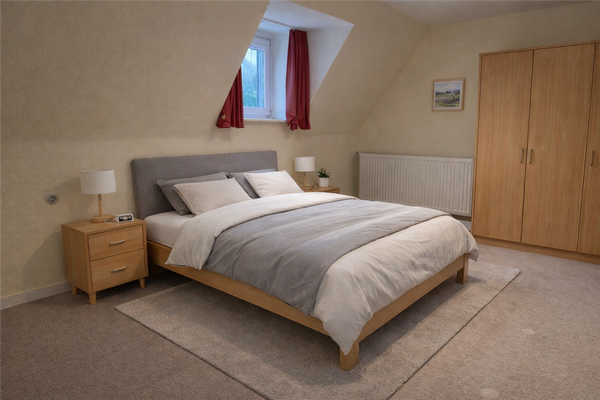 Schlafzimmer - virtually staged