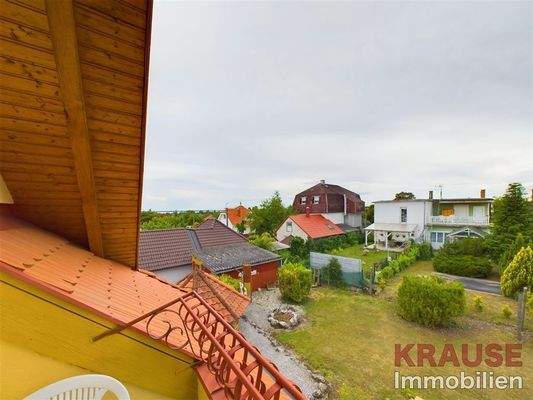 Ausblick vom Balkon auf Plattensee
