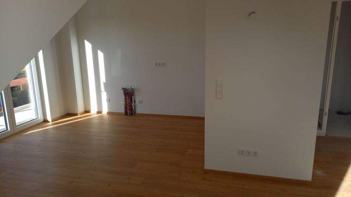 Versorgungsanschlüsse für die offene Küche