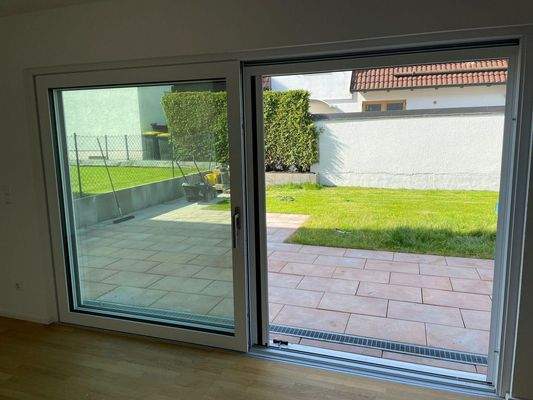 Blick auf die Terrasse