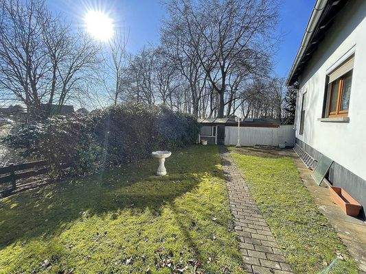 Grundstück in Südausrichtung