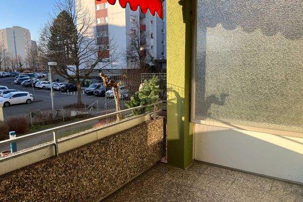 Balkon mit Verglasung