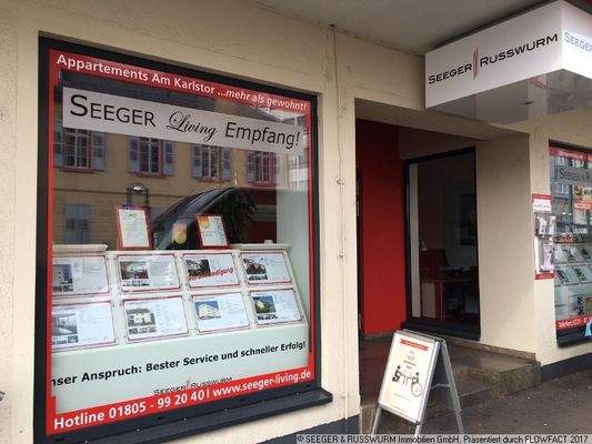 Große Schaufensterfront