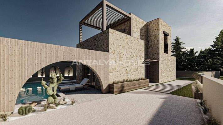 Detached Sea-View Houses with Private Pool in Bodrum Gumusluk