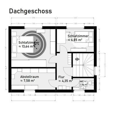 Grundriss Dachgeschoss