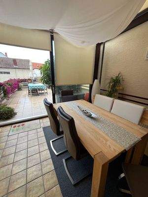 Wintergarten der Maisonettewohnung