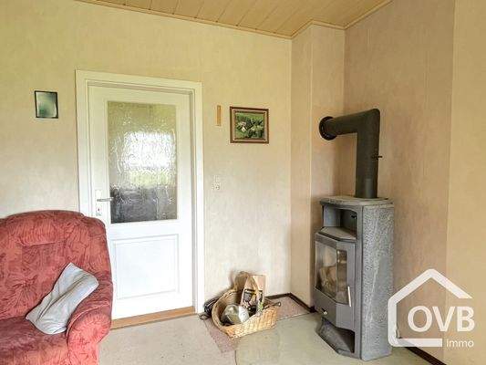 Wohnzimmer mit Kamin