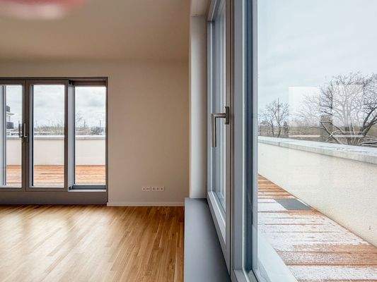 Wohnbereich Blick Dachterrasse