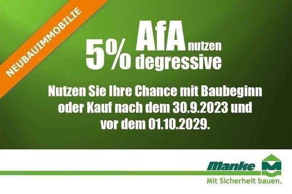 5 % degressive AFA für Kapitalanleger
